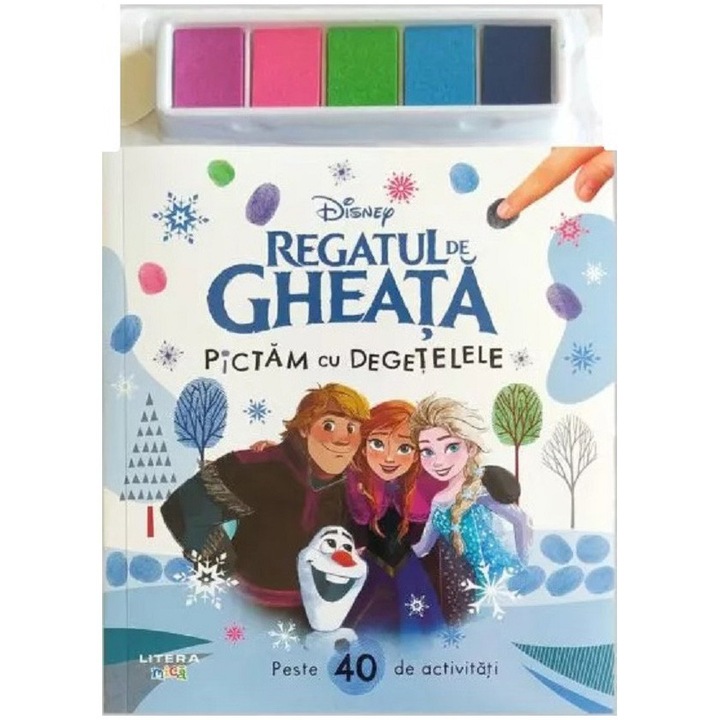 Disney. Regatul de gheata. Pictam cu degetelele