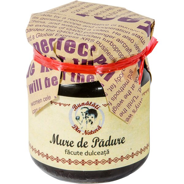 Dulceata de mure Bunatati din Natura 250g traditionala 100% naturala cu adaos minim de zahar