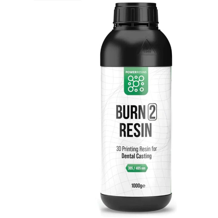 Rasina 3D, PowerResins Burn 2, 0.1kg, Zöld, 3D nyomtatóhoz