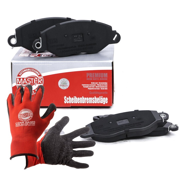 Fékbetétek, Master-Sport Germany, kopásérzékelővel, 168x64mm