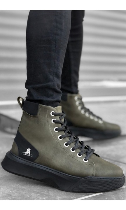 Férfi csizmák, Base, 321978, Zöld, 40