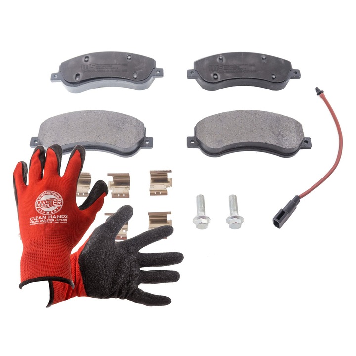 Master-Sport fékbetétek 165x66,9mm, csillapító támasztékkal