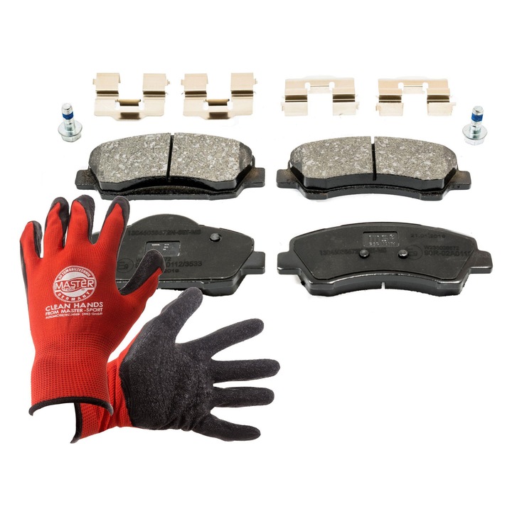 Fékbetétek Master-Sport 13046038672N, 19mm, 133x52,5x60mm, többszínű, XL kesztyűvel