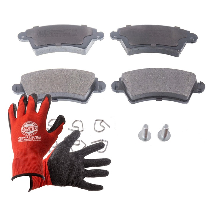 Master-Sport fékbetétek, 131x52,3mm, lengéscsillapító tartóval, sokszínű, 2 darab