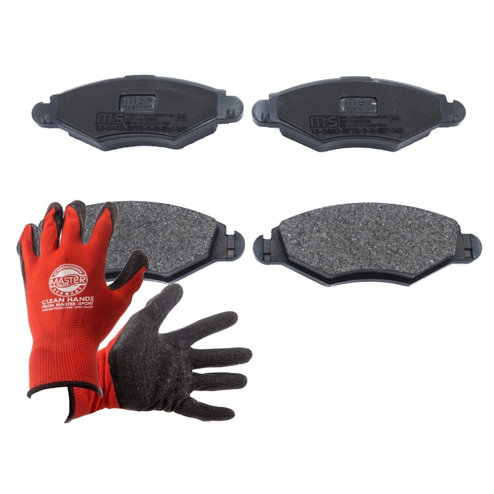 Fékbetétek Master-Sport, 13046039752N, 2 darab, 131x47,6mm, többszínű, XL (kesztyűkkel)