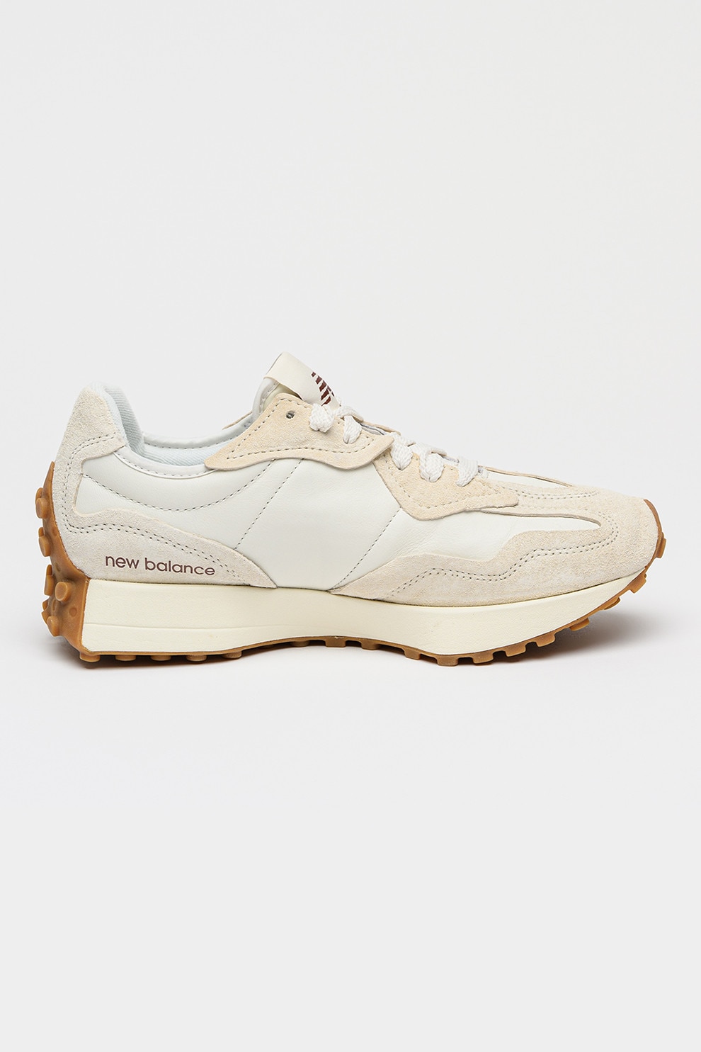 New Balance, Pantofi sport unisex 327 cu insertii din piele