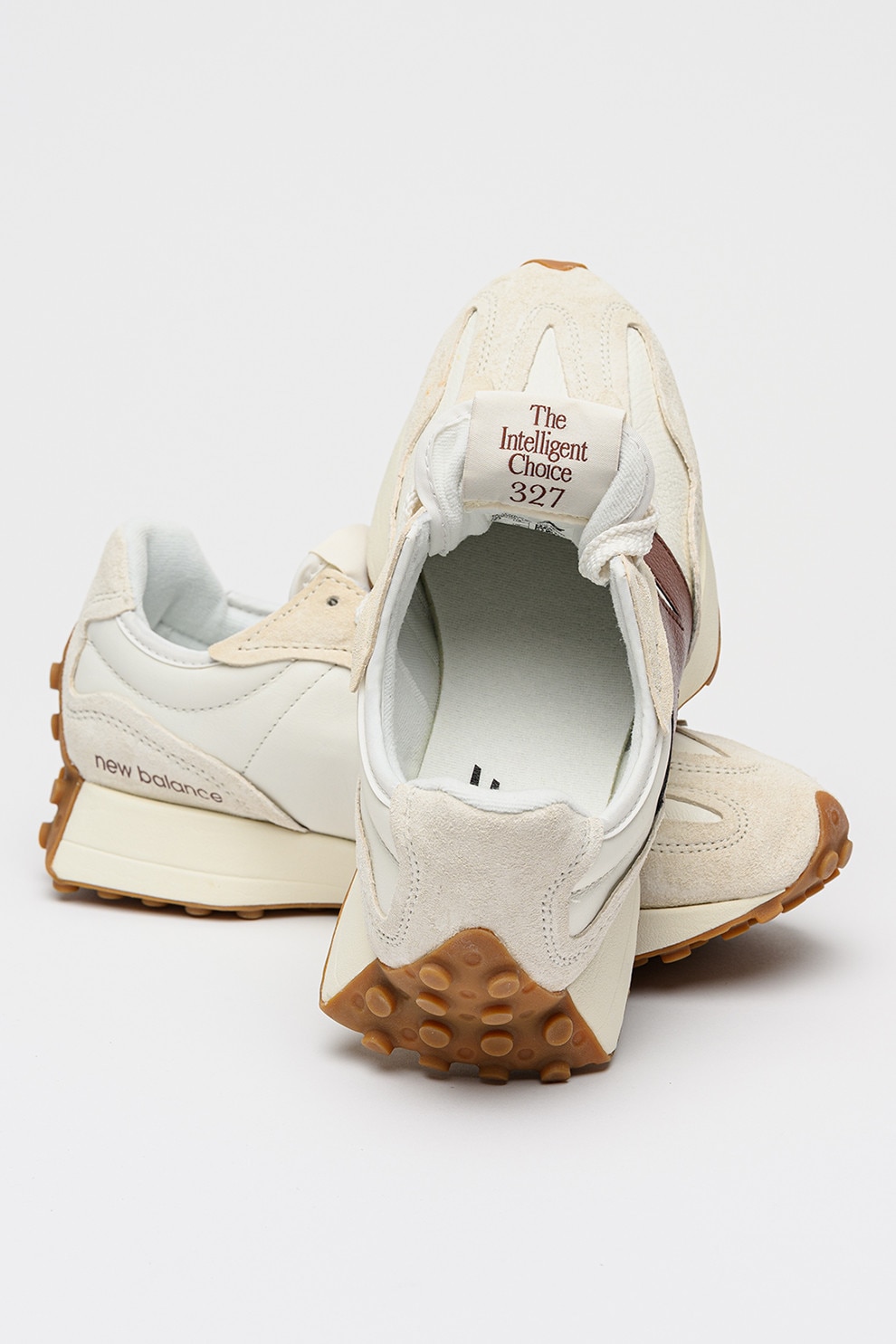 New Balance, Pantofi sport unisex 327 cu insertii din piele