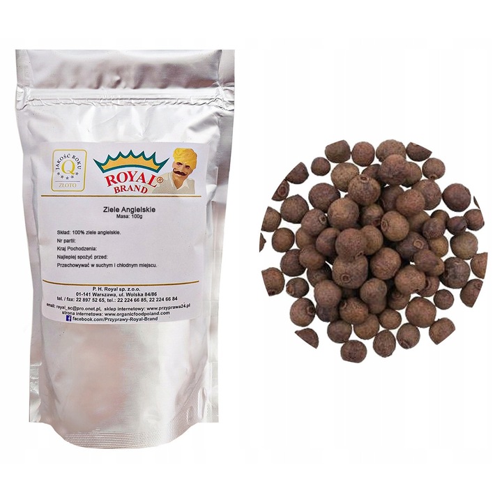 Ienibahar 100 g - Royal Brand, condiment natural, fara aditivi, fara conservanti, ambalaj cu fermoar