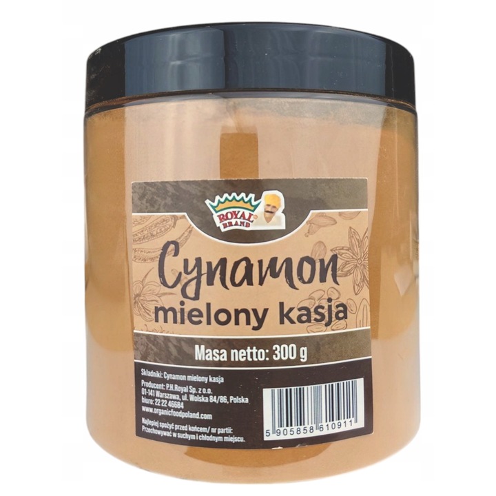 Scortisoara Cassia macinata, Royal Brand, 300g, fara aditivi