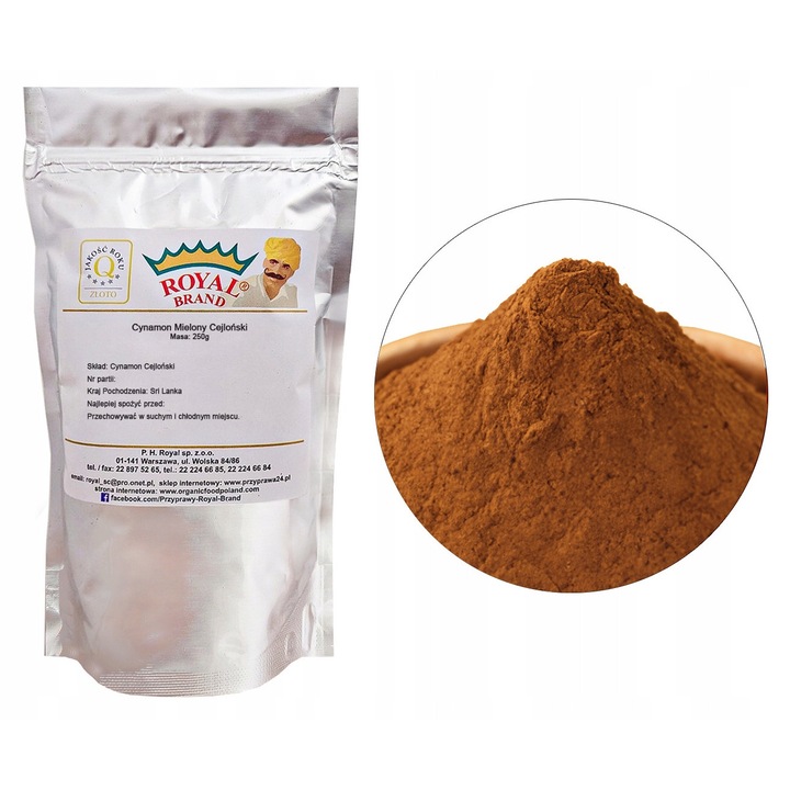 Scortisoara de Ceylon Royal Brand macinata, 1kg, aroma intensa, fara cumarina