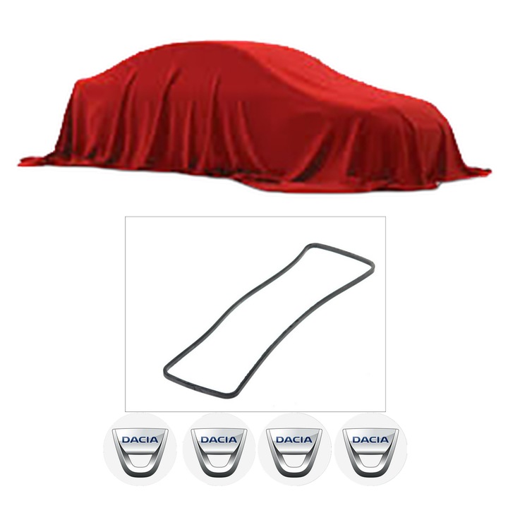 Set garnitura chiuloasa capac culbutori DACIA 1309 Platform/Chassis 1.4 din 1990-1994 KW 48 CP 65 CMC 1397, Auto, Elring, 4x Stikere auto cu DACIA