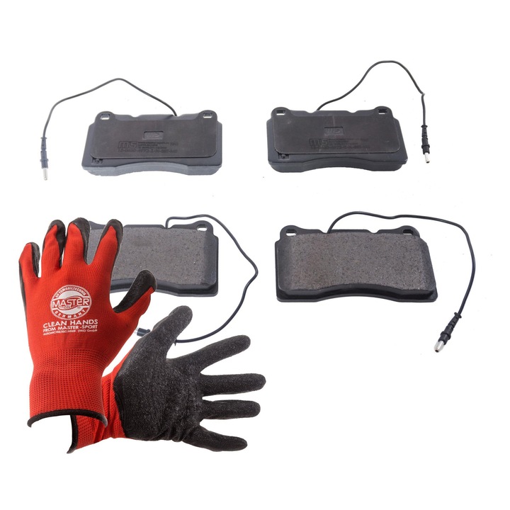 Fékbetét készlet Master-Sport, Brembo rendszer, 132x77,2mm, 2,09kg