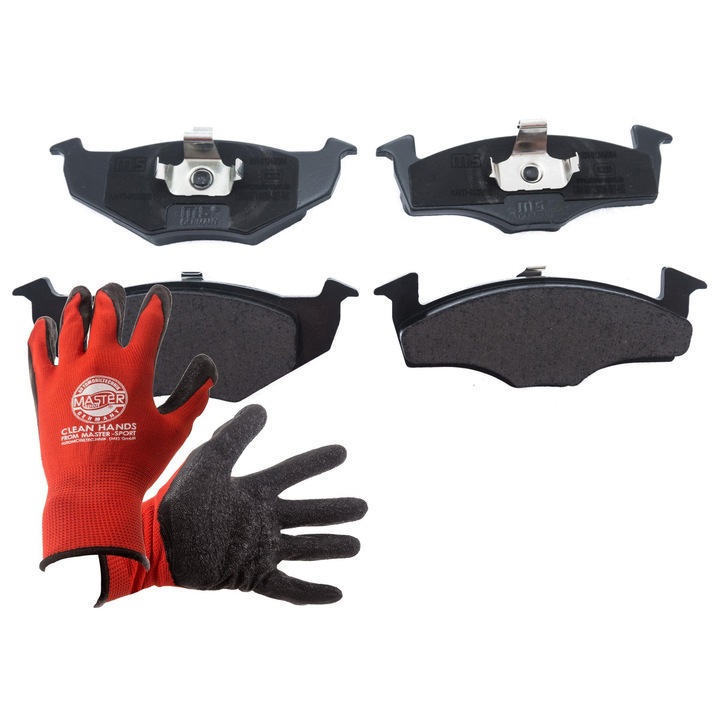 Fékbetét készlet, Master-Sport, 13046071002N, piros munkavédelmi kesztyű, XL méret