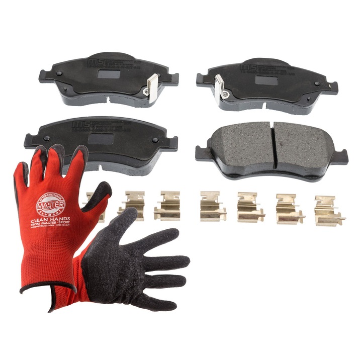 Fékbetét készlet és kesztyű, Master-Sport, 137x57,9mm, Toyota Aurishoz