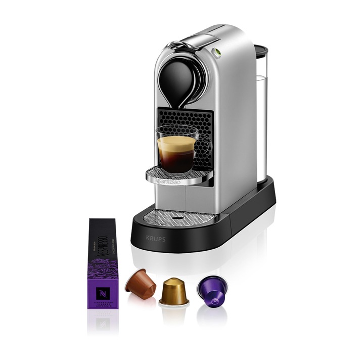 Espressor Nespresso Citiz, automat, argintiu, 1260W, rezervor 1l