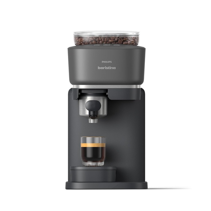 Philips Baristina eszpresszógép, automata, szürke-fekete, 1.2l, 1450W