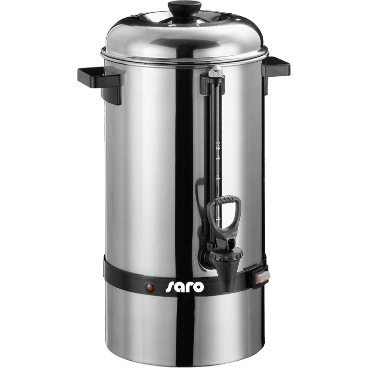 Cafetiera cu filtru Saro, rotund, inox, 6.75L, 40 cești