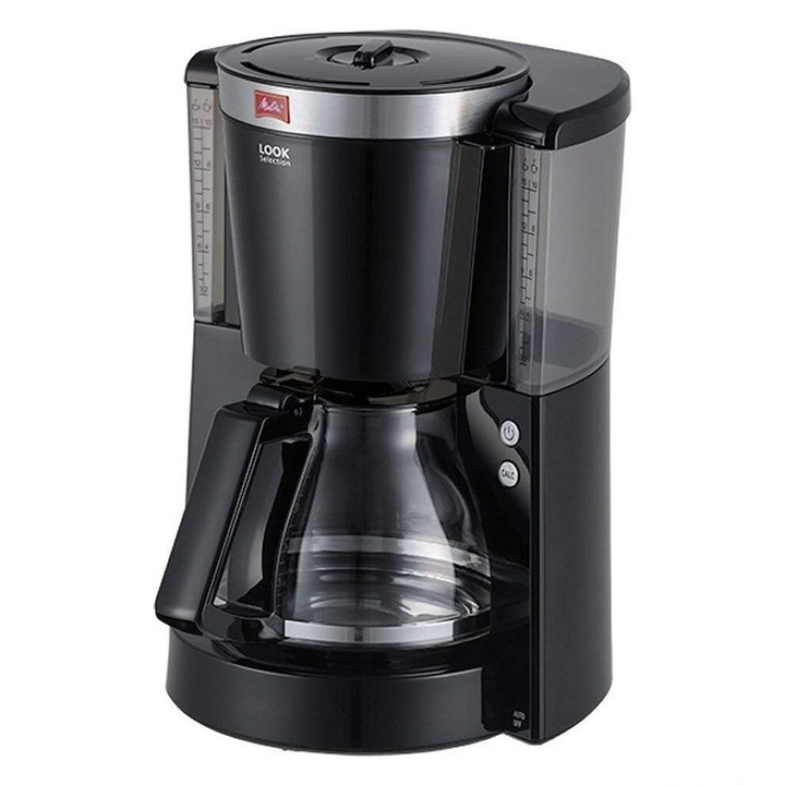 Cafetiera cu Filtru Melitta Look Iv Selection, 10 Cesti, Negru, 1450W, Carafă de Sticlă