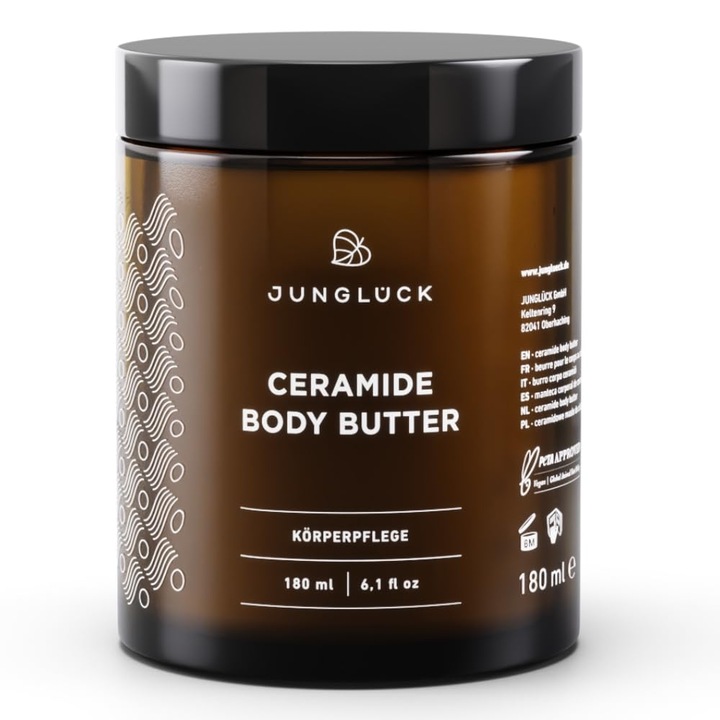 Junglück Testápoló Ceramidokkal, Vegán, 5 Ceramid, Illatmentes, 200ml