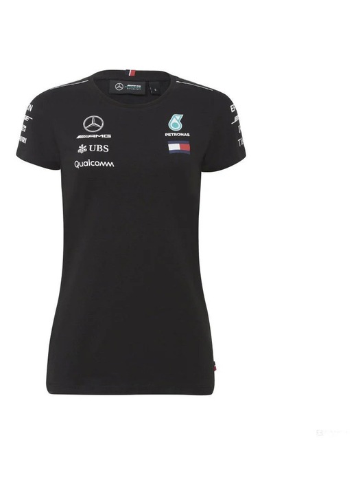 Stichd női póló, Mercedes csapat, fekete, M méret