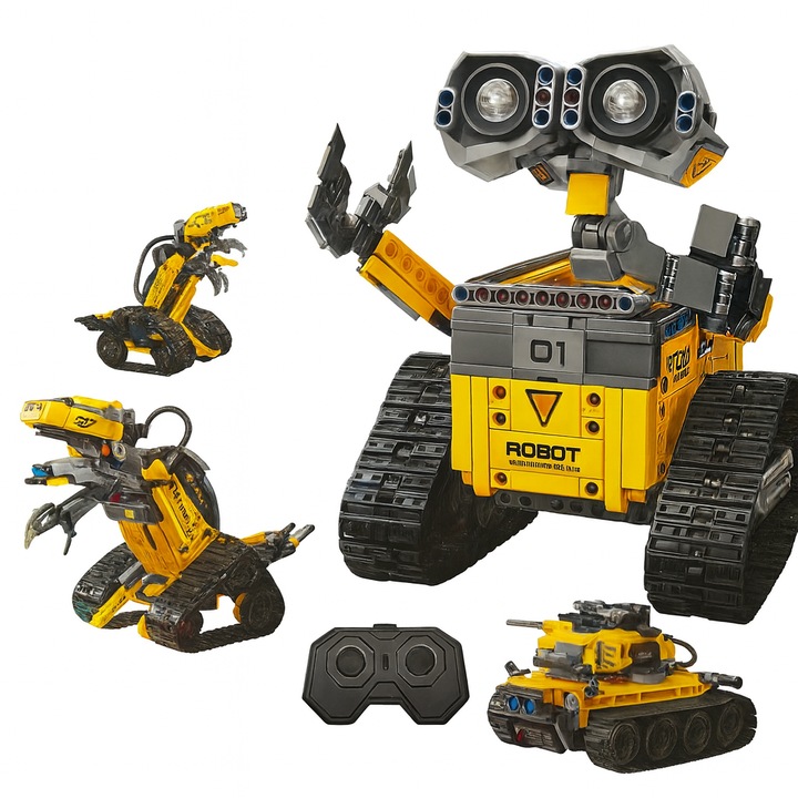 Set de constructie 3w1, Pegaz, Robot, Dinozaur, Tanc, 632 elemente, 20x19,5x23cm, 15x22,5x35cm, 13,5x28x11,5cm