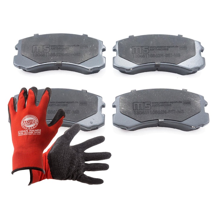 Fékbetét készlet Master-Sport, 13046118862N, Piros, XL
