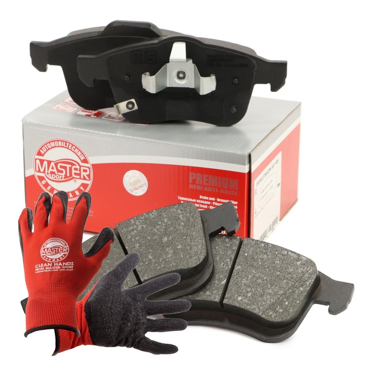 Fékbetét készlet Master-Sport, 13046073022N, 155x69mm, Kesztyű, Piros, XL