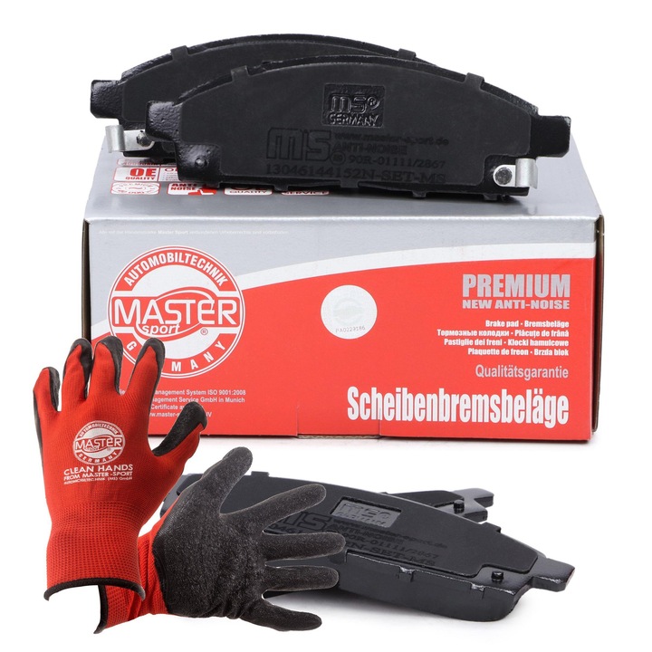 Fékbetét készlet, első, Master Sport Germany, 13046144152N-SET-MS