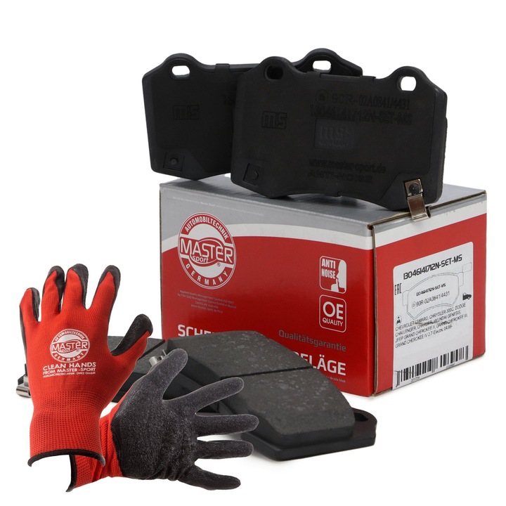 Fékbetét készlet, első, Master Sport Germany, 13046141712N-SET-MS