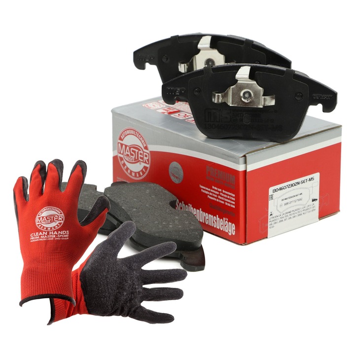 Fékbetét készlet, első, Master Sport Germany, 13046072302N-SET-MS