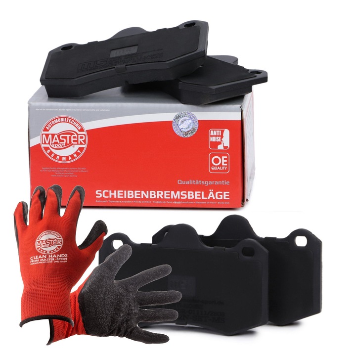 Fékbetét készlet, első, Master Sport Germany, 13046069212N-SET-MS