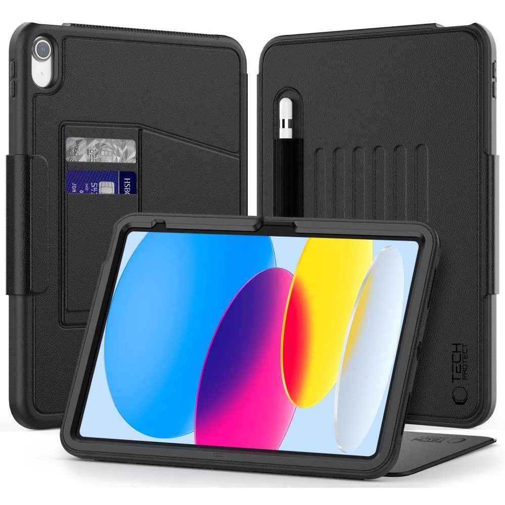 Husa de protectie Tableta Tech-Protect SC Pen Armor iPad 10.9" 10 / 2022 / 11" 11 / 2025 Negru