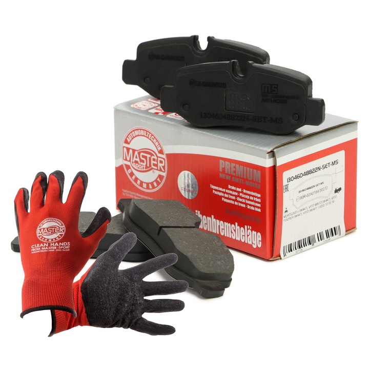 Fékbetét készlet, hátsó, Master Sport Germany, 13046048822N-SET-MS