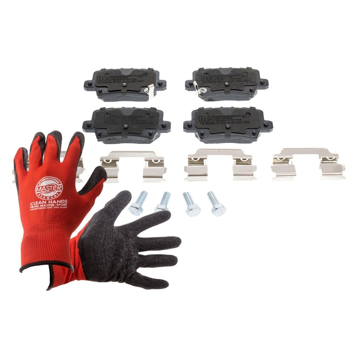 Hátsó fékbetét készlet, Master Sport Germany, 13046057572N-SET-MS