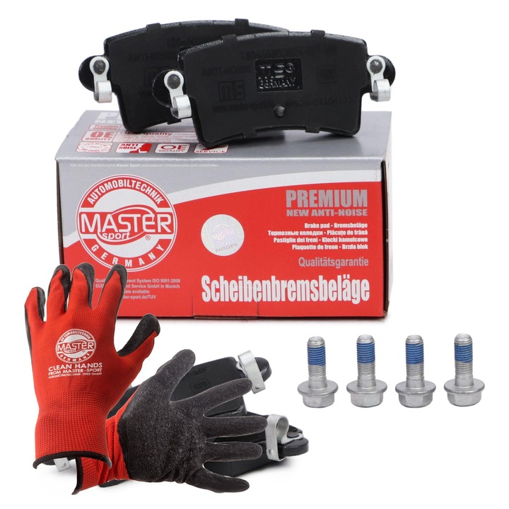 Fékbetét készlet, hátsó, Master Sport Germany, 13046038062N-SET-MS