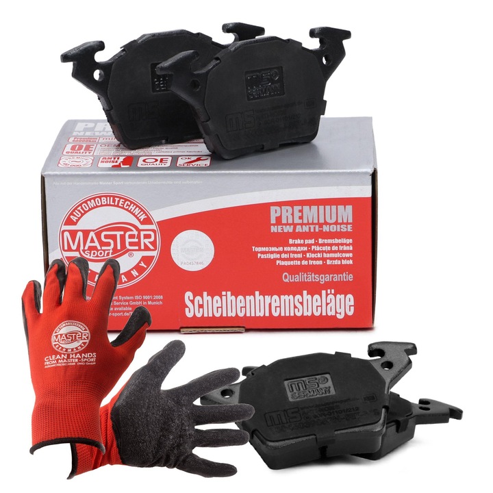 Fékbetét készlet, hátsó, Master Sport Germany, 13046039852N-SET-MS