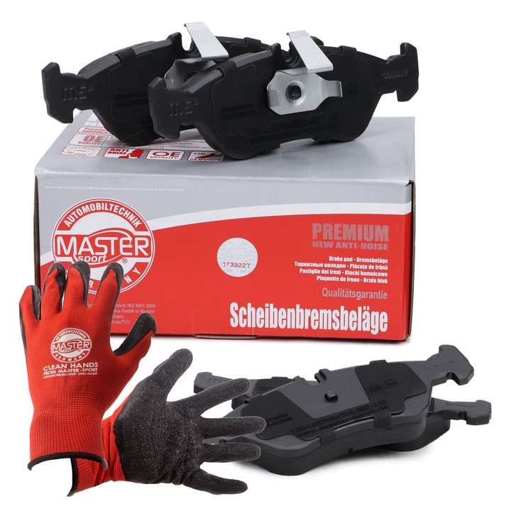 Hátsó fékbetét készlet, Master Sport Germany, 13046070842N-SET-MS