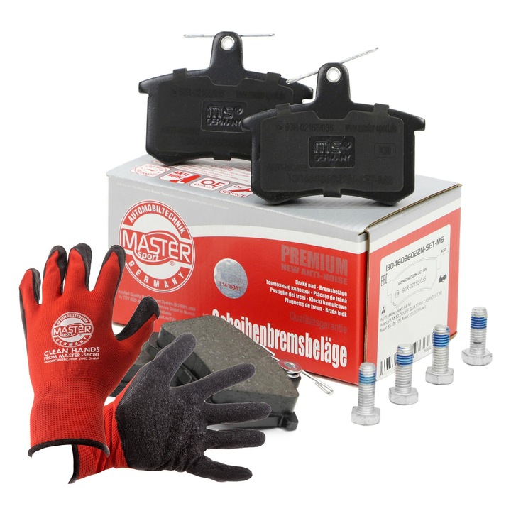 Fékbetét készlet, hátsó, Master Sport Germany, 13046036022N-SET-MS