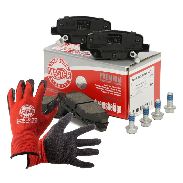 Fékbetét készlet, hátsó, Master Sport Germany, 13046056772N-SET-MS