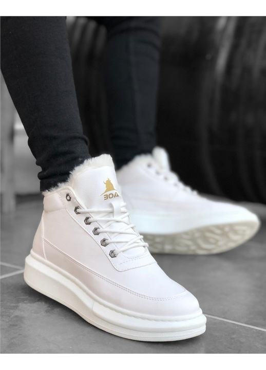 Férfi csizma, BOA cipő, 322279, fehér