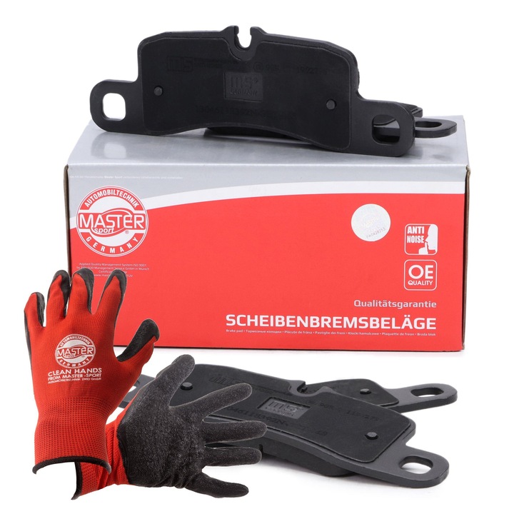 FÉKBETÉT Master-Sport készlet, Porsche Cayenne-hez, 14,2mm vastagság, 187x64mm, piros, XL