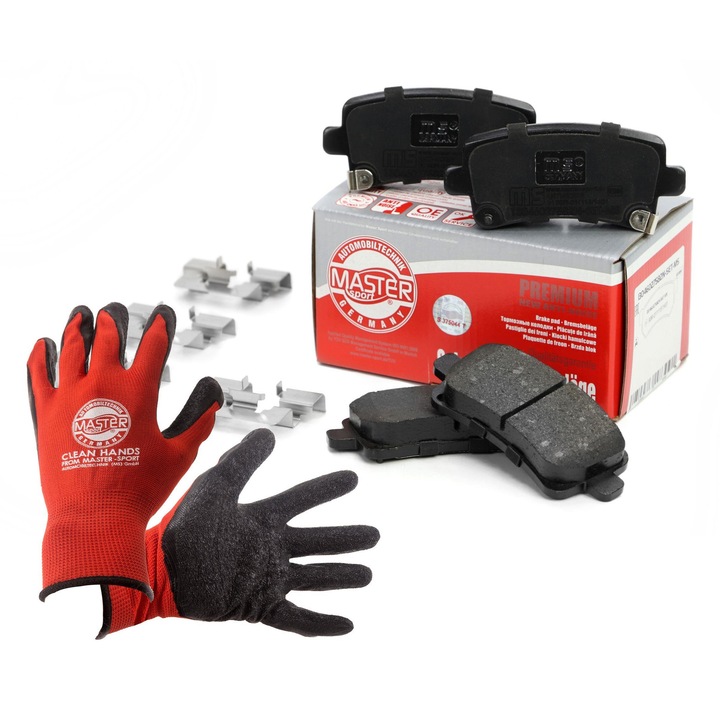 FÉKBETÉTEK KÉSZLET Master-Sport, 106x47,2mm, akusztikus érzékelővel, többszínű