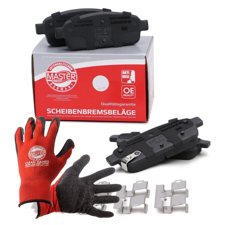 FÉKBETÉT Master-Sport, hátsó, 117x42.7mm, akusztikus érzékelővel, többszínű