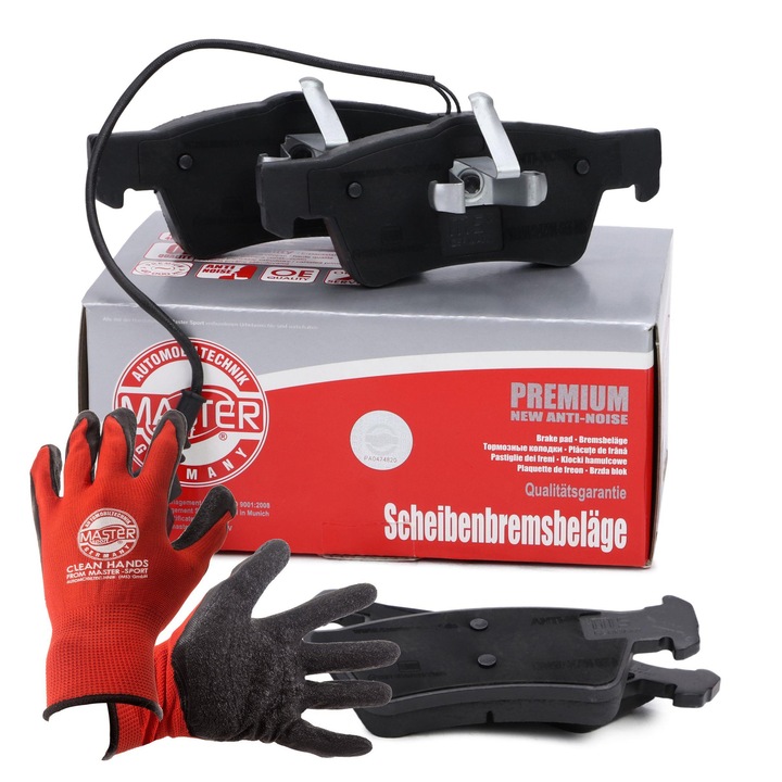 FÉKBETÉT készlet Master-Sport, 13046072472N, 240x19,1mm, piros, XL