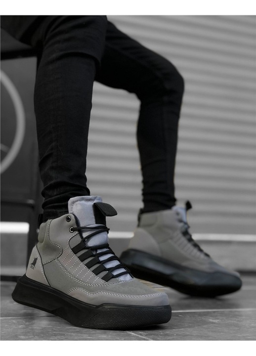 Férfi bakancs, Base, 323557, Szürke, 41