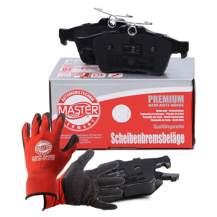 FÉKBETÉTEK KÉSZLET Master-Sport, 123x52,1mm, 16,6mm, többszínű