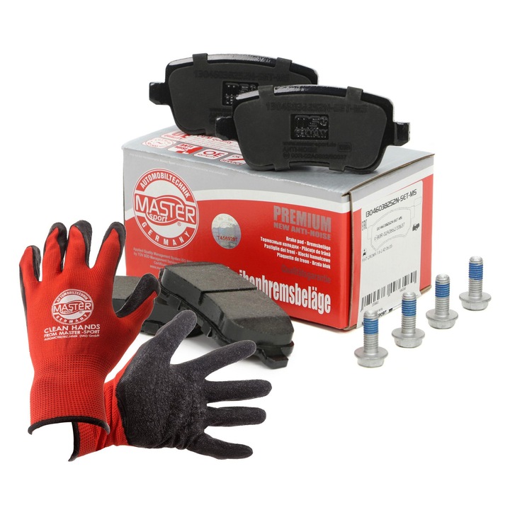 FÉKBETÉT KÉSZLET Master-Sport, hátsó, 4 darab, 105x46,3mm, többszínű