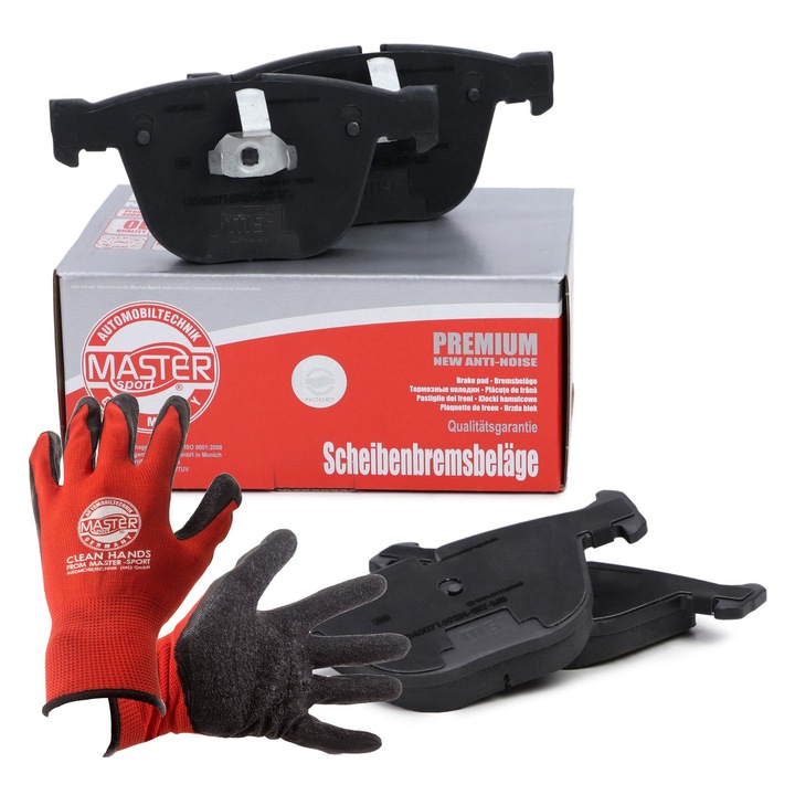 FÉKBETÉT Master-Sport, készlet, 140x67,9mm, rezgéscsillapítóval, többszínű