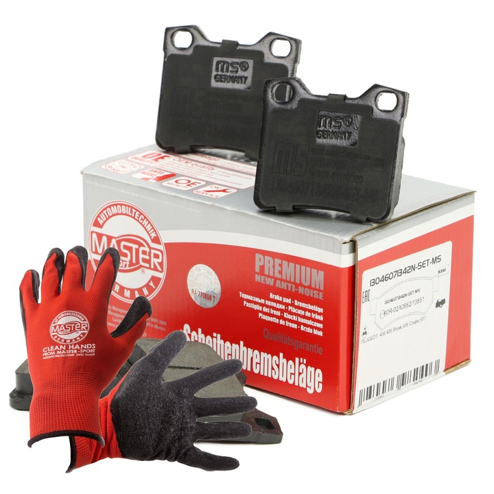 FÉKBETÉTEK hátsó Master-Sport, készlet, 16,4mm, 64x57,9mm, többszínű