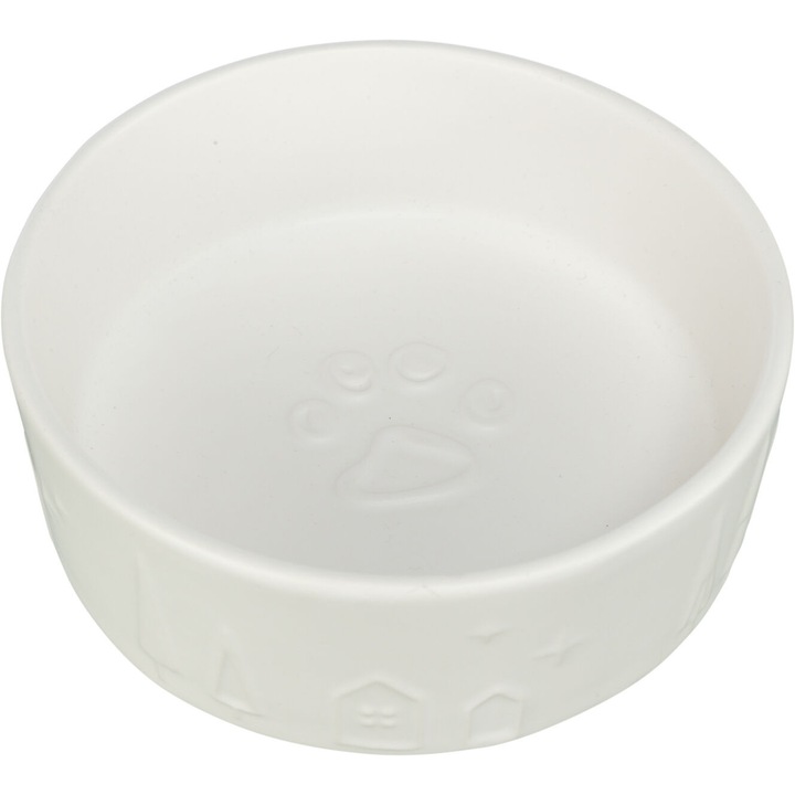 Trixie Karácsonyi Kerámia Tál 0, 3l/12cm, Fehér